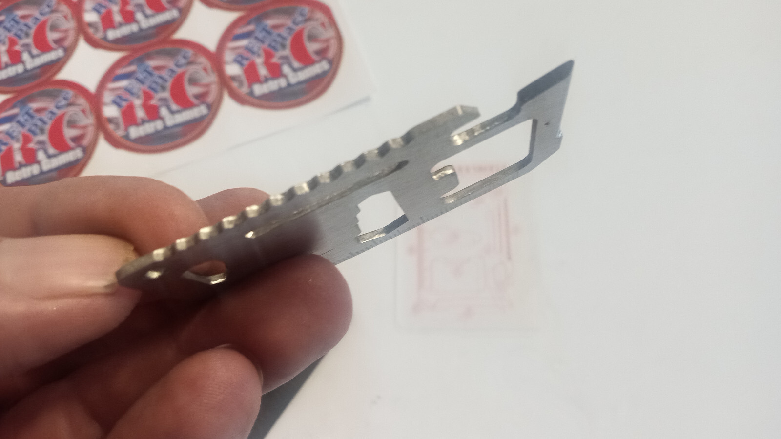 Credit Card Sized Survival Tool Opener Multi Tool