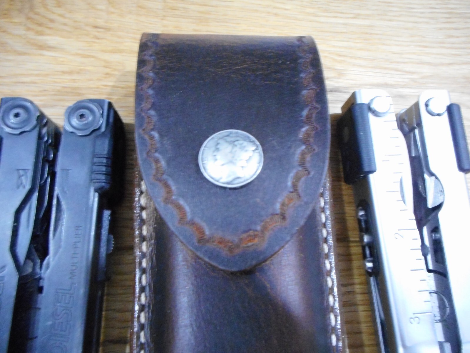 Gerber Diesel or MP600 multi tool leather sheath. Sheath only. You choose snap.