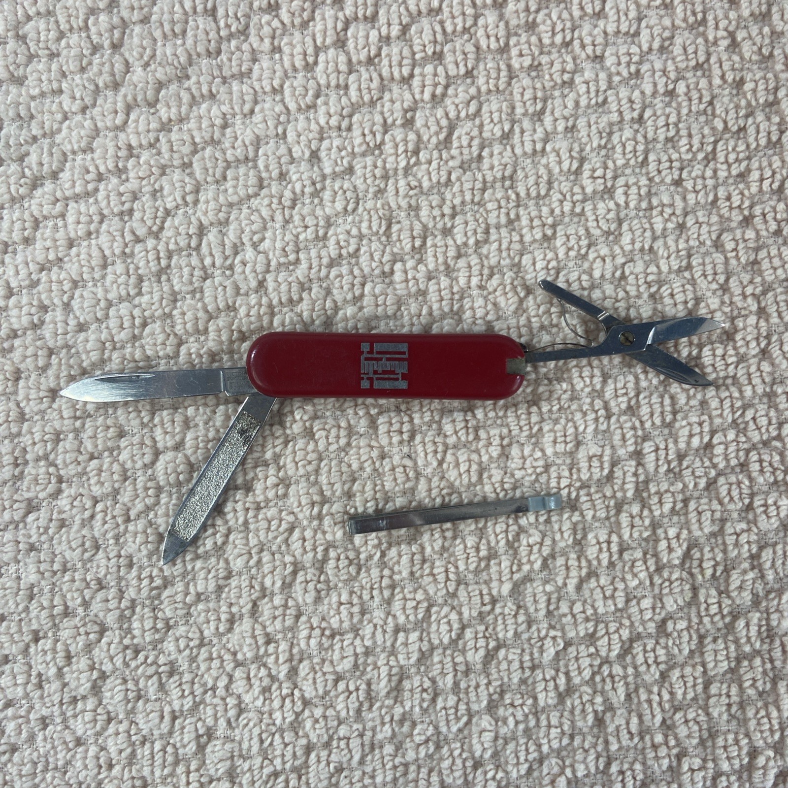Victorinox Mighty Red Swiss Army Multi-Tool Knife Scissors Tweezers Nail File