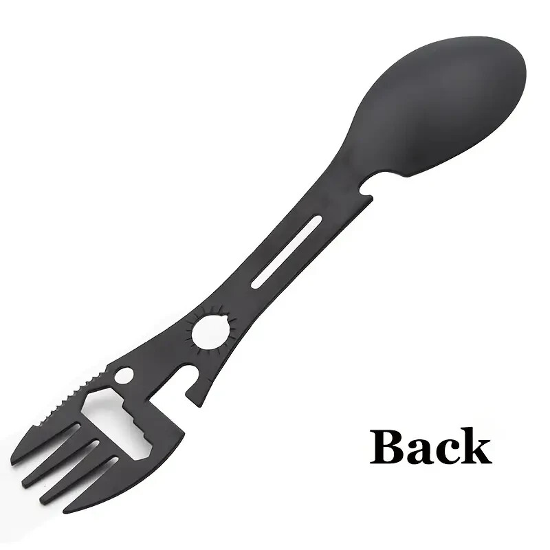 (Pack of 2) Stainless Steel 10-In-1 Multi-Function Spoon And Fork