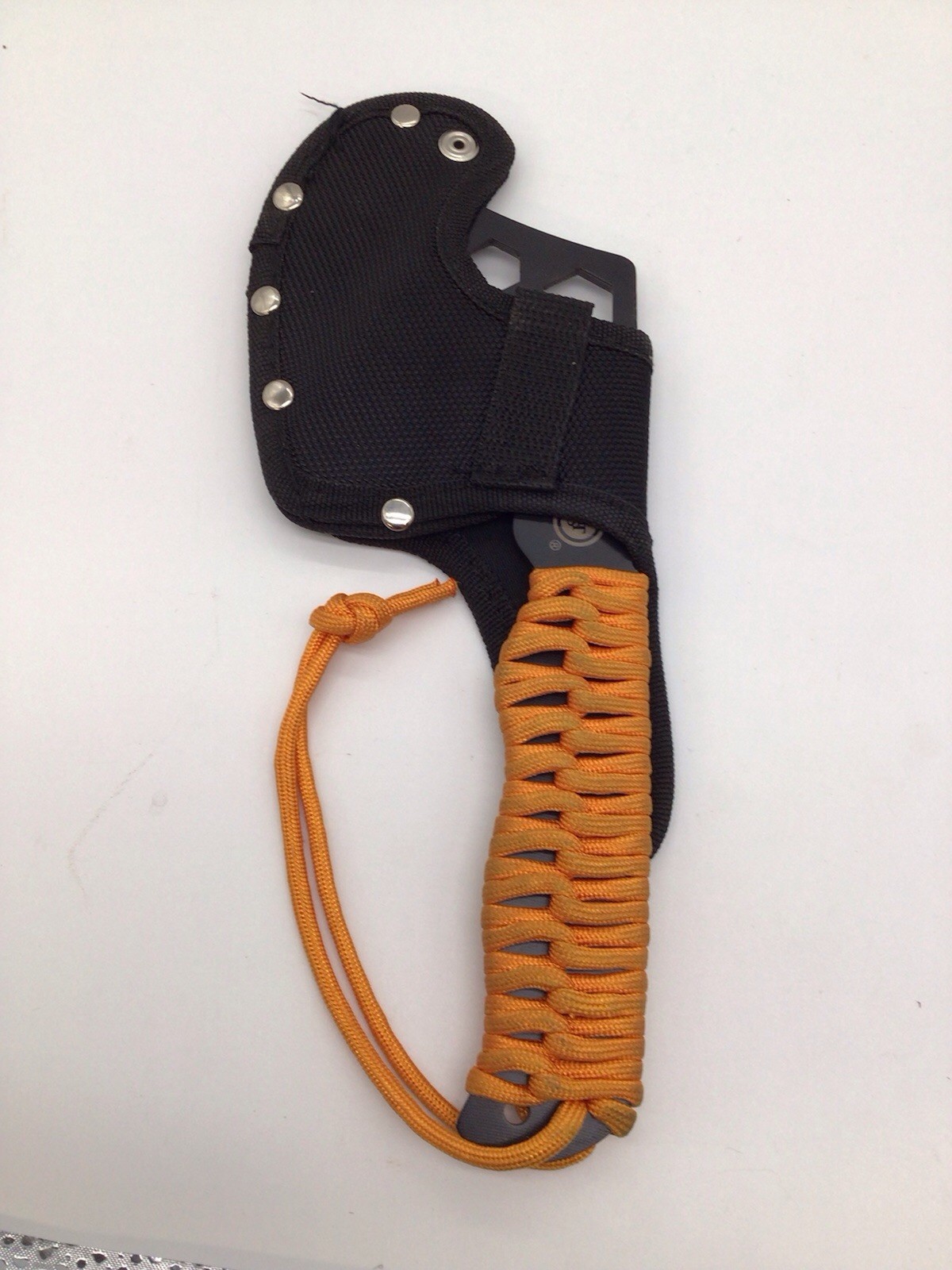 Used UST Survival Axe Hatchet Tool Paracord Handle Hex Wrench Bottle Opener