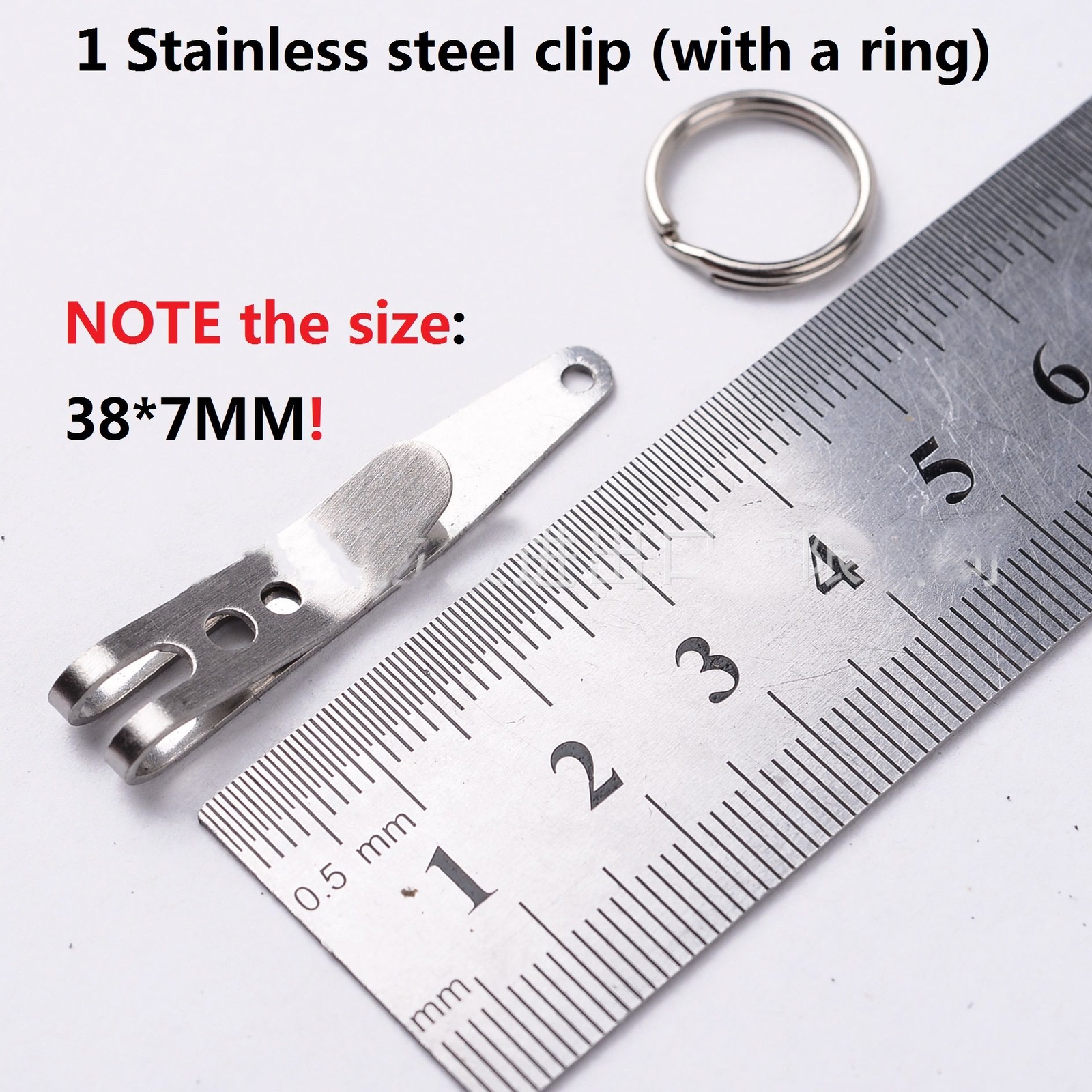 Keychain Stainless Steel-Square Shape Silver Outdoor EDC Multitool Bottle Opener