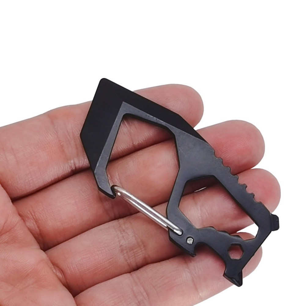 Bottle Opener Keychain Clip 20g 7.5*3.4*0.5cm Aluminum Alloy Multifunctional