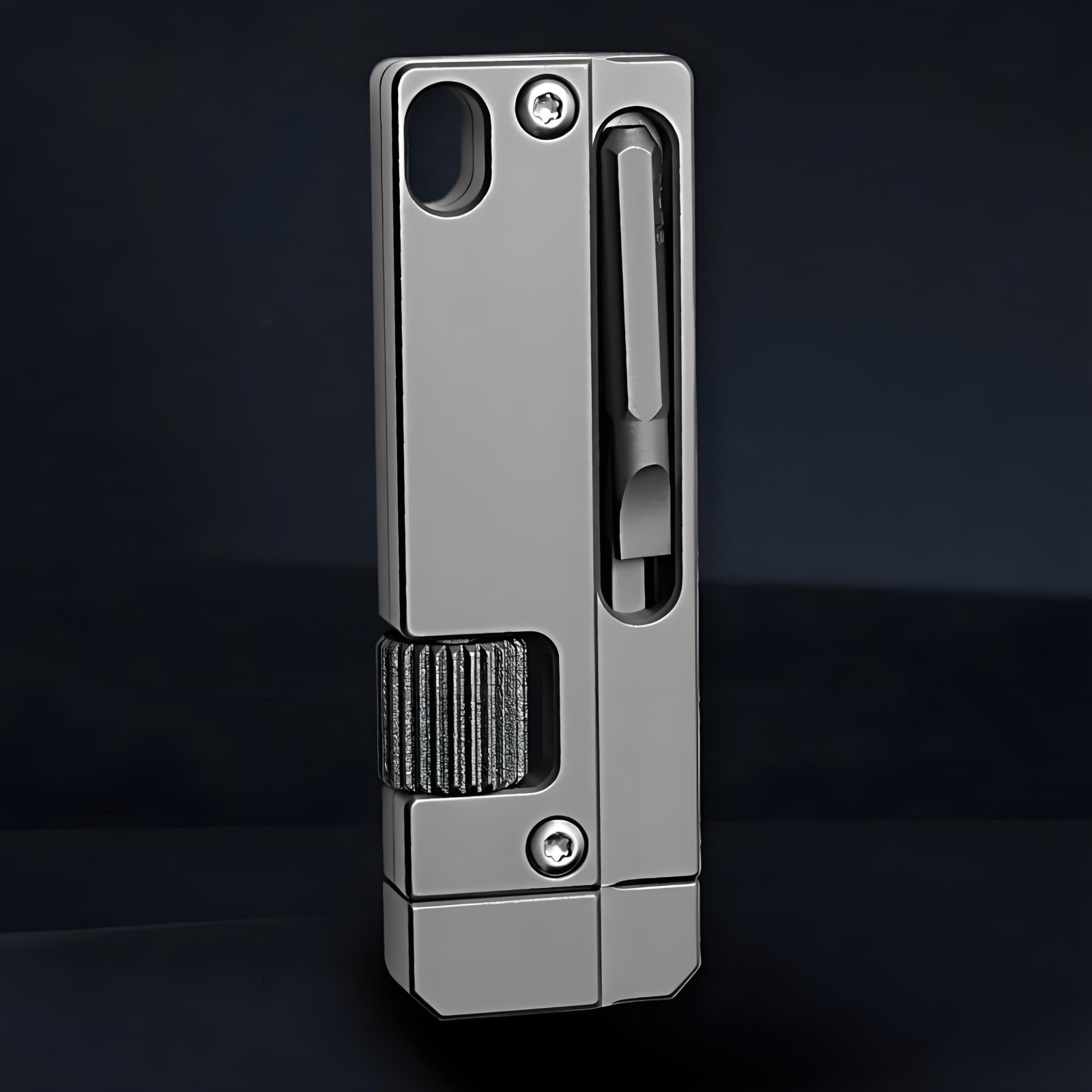 Titanium Alloy Multi-Tool Adjustable Wrench EDC Pocket Tool with Screwdriver