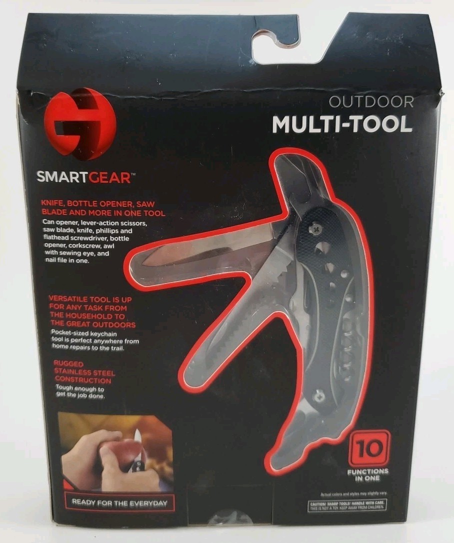 New SmartGear Outdoor Pocket Knife Multi-Tool 10 Functions In One
