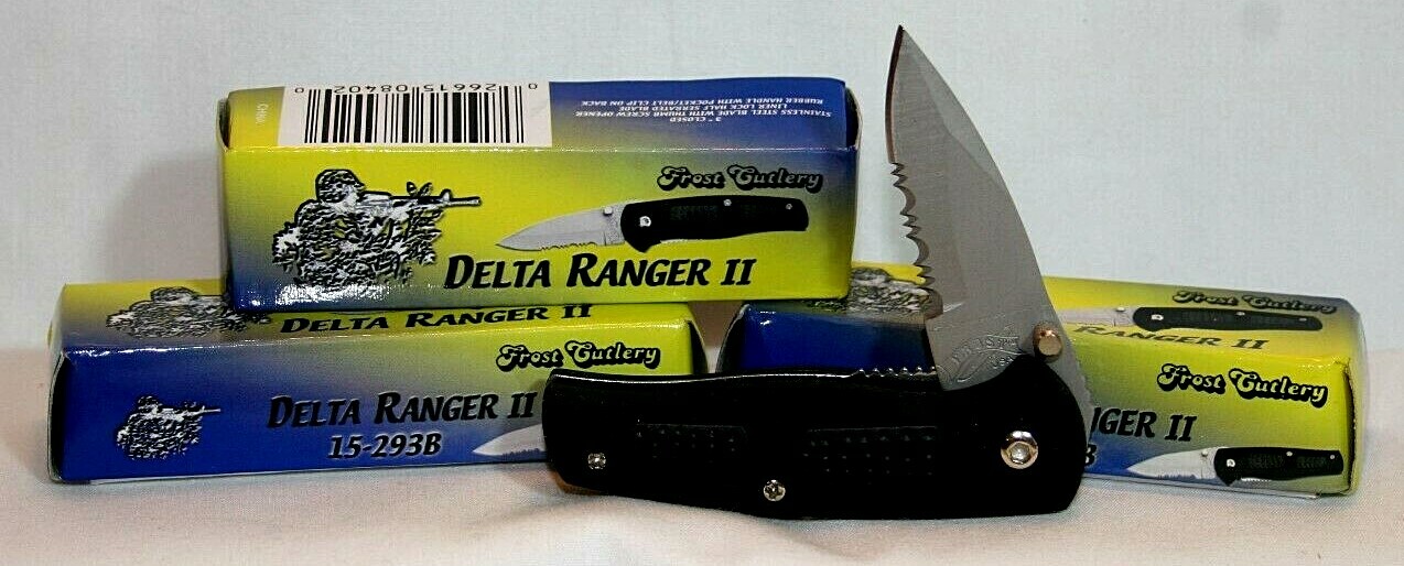 3 Delta Ranger II Frost Cutlery 3″ Closed Folding Pocket Knife