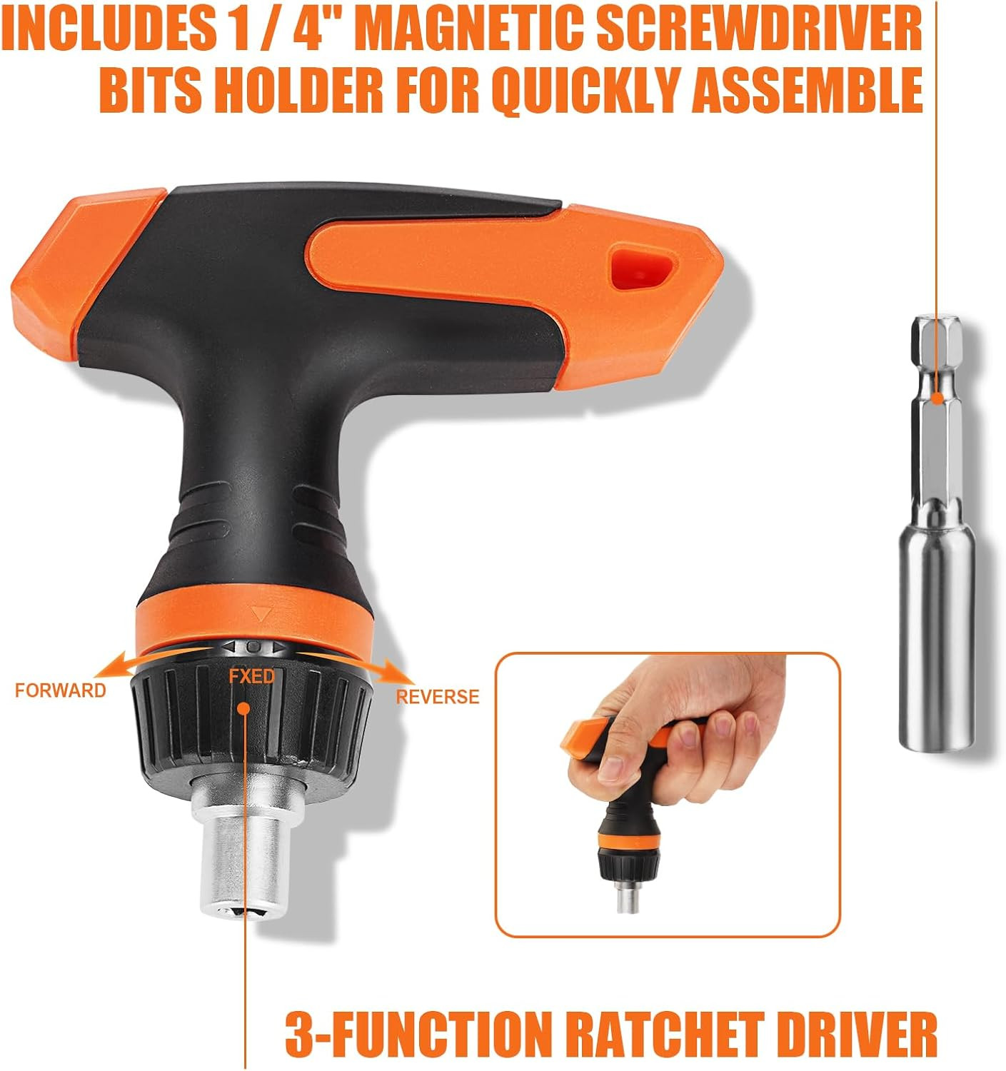 Universal Socket Tool Set, Stocking Stuffers for Men Gifts for Men,Ratcheting Sc