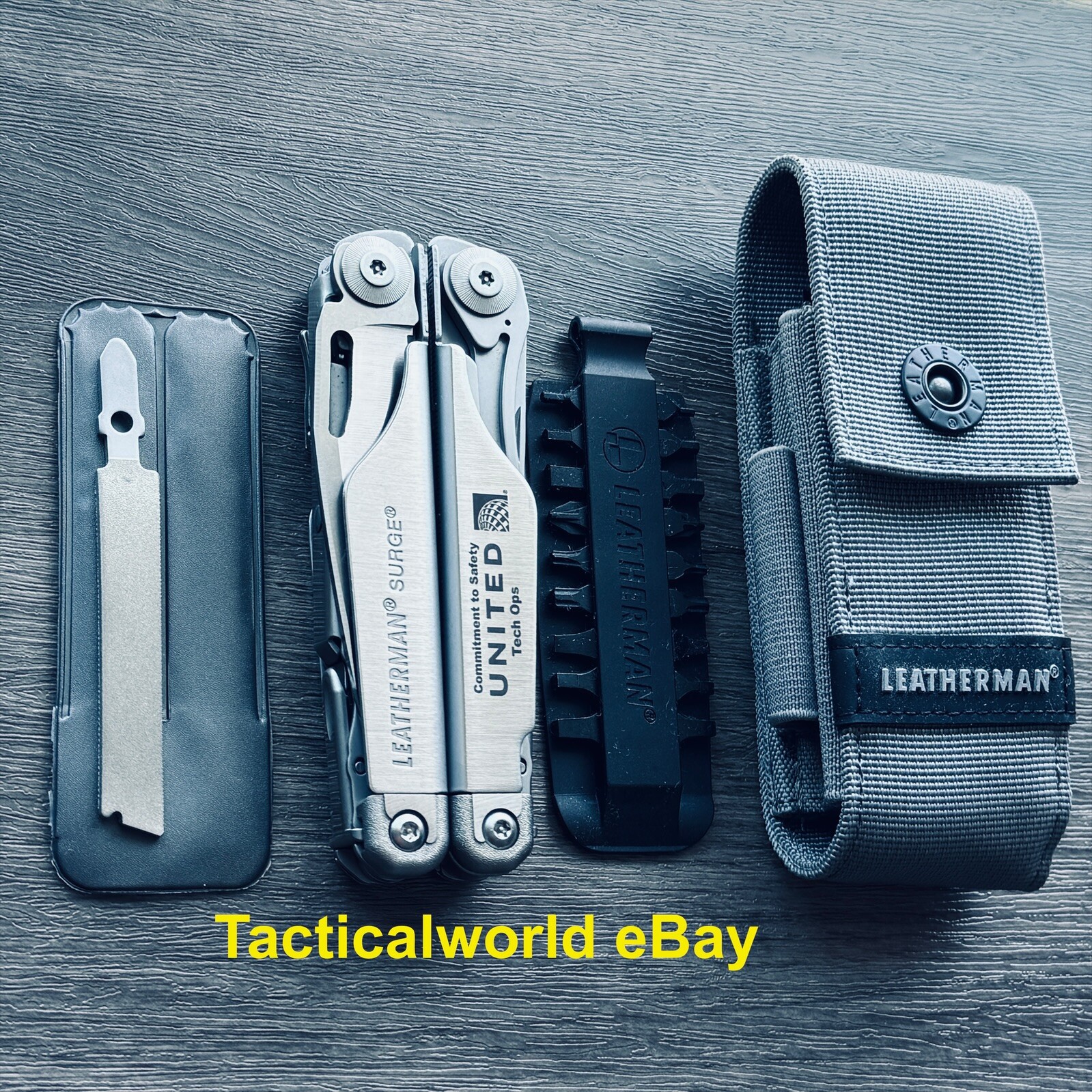 Leatherman Surge w/Leatherman Bit Kit, Leatherman exclusive grey sheath bundle