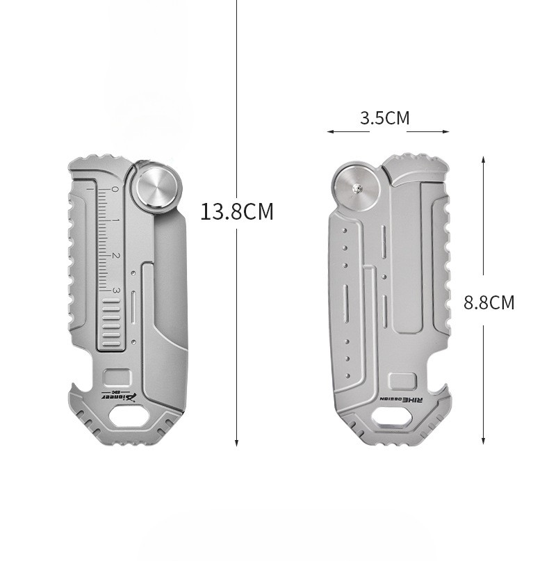 Titanium Alloy EDC Keychain Multi Tool Survival Gear