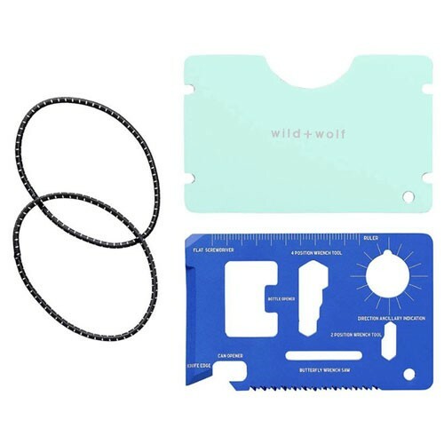 New WILD + WOLF TOOL CARD HOLDER – MULTIPURPOSE SURVIVAL TOOL