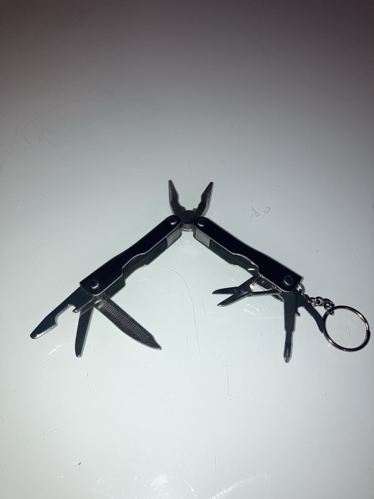 Stainless Steel Mini Multi-tool Keychain With Carrying Case