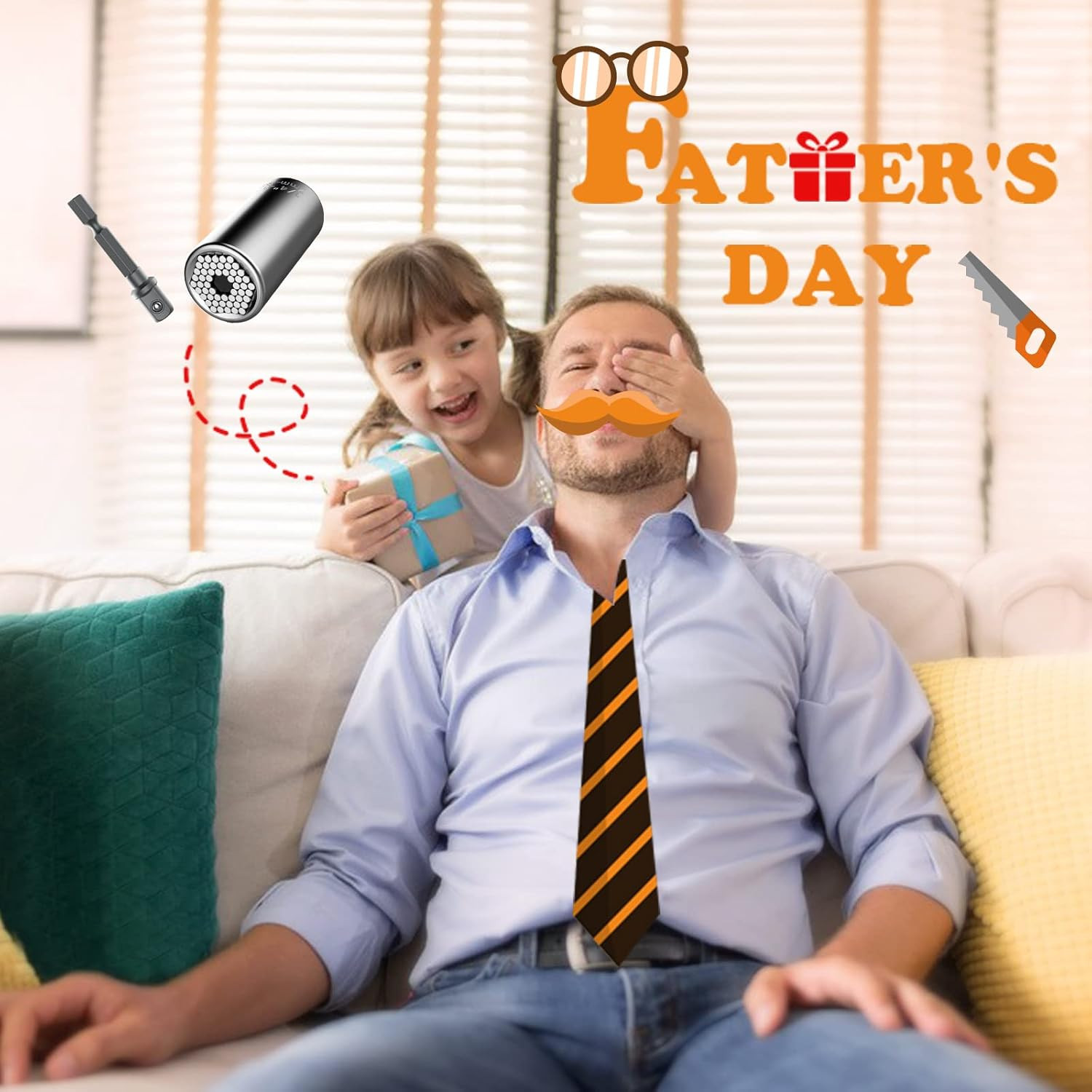 Father’S Day Gifts from Daughter Wife Son, Super Universal Socket Tools Gifts S