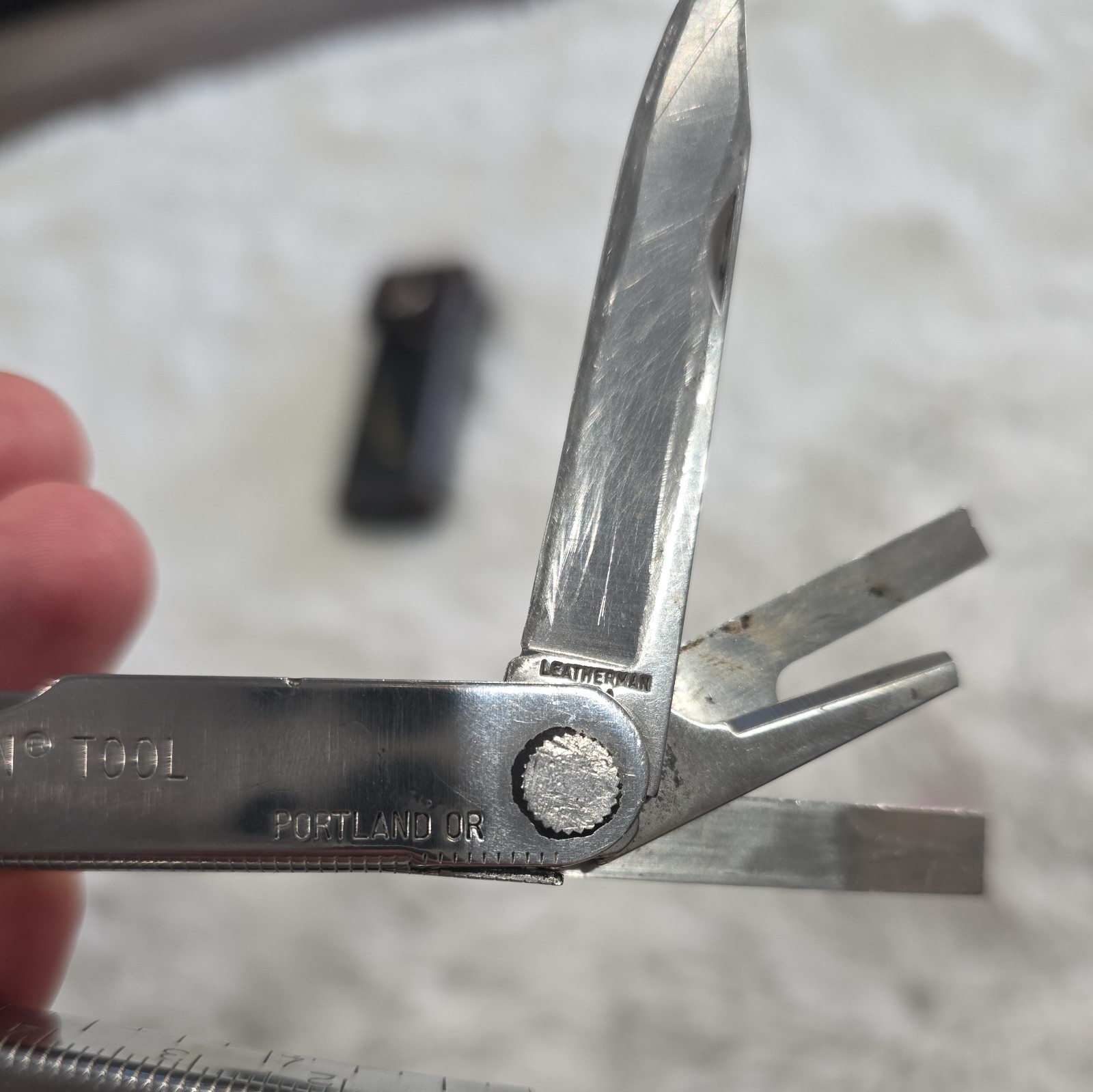 Vtg Original Leatherman Multi Tool Portland OR Leather Sheath USA