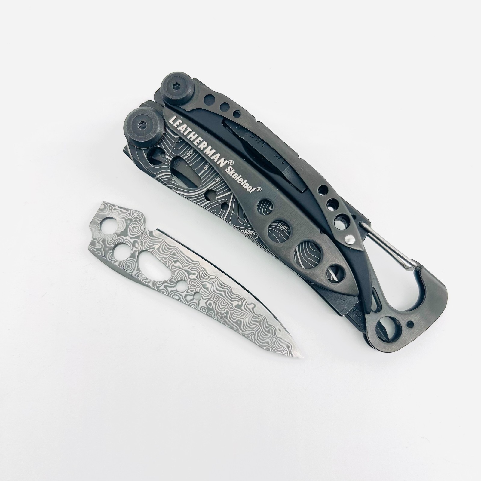 [USA Stock] – VG10 Damascus Blade for LEATHERMAN Skeletool, EDC Knife Upgrade
