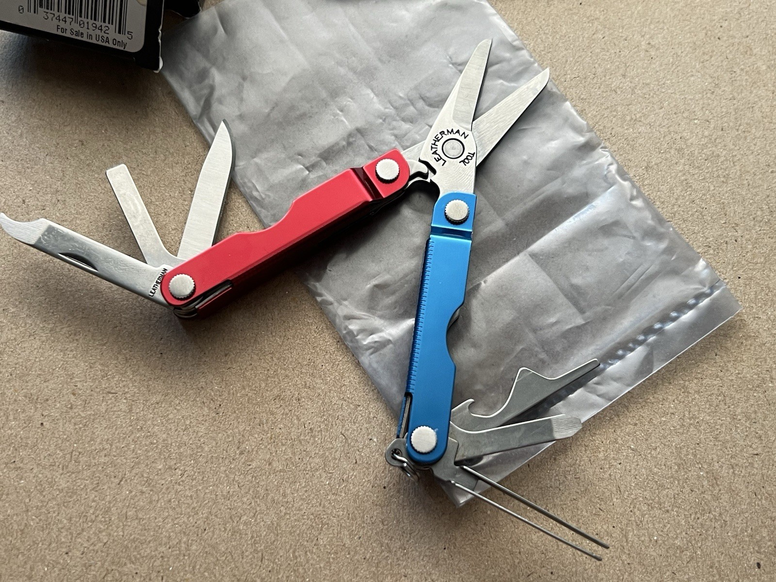 LEATHERMAN Micra – Red & Blue, Mint in Box, Rare.