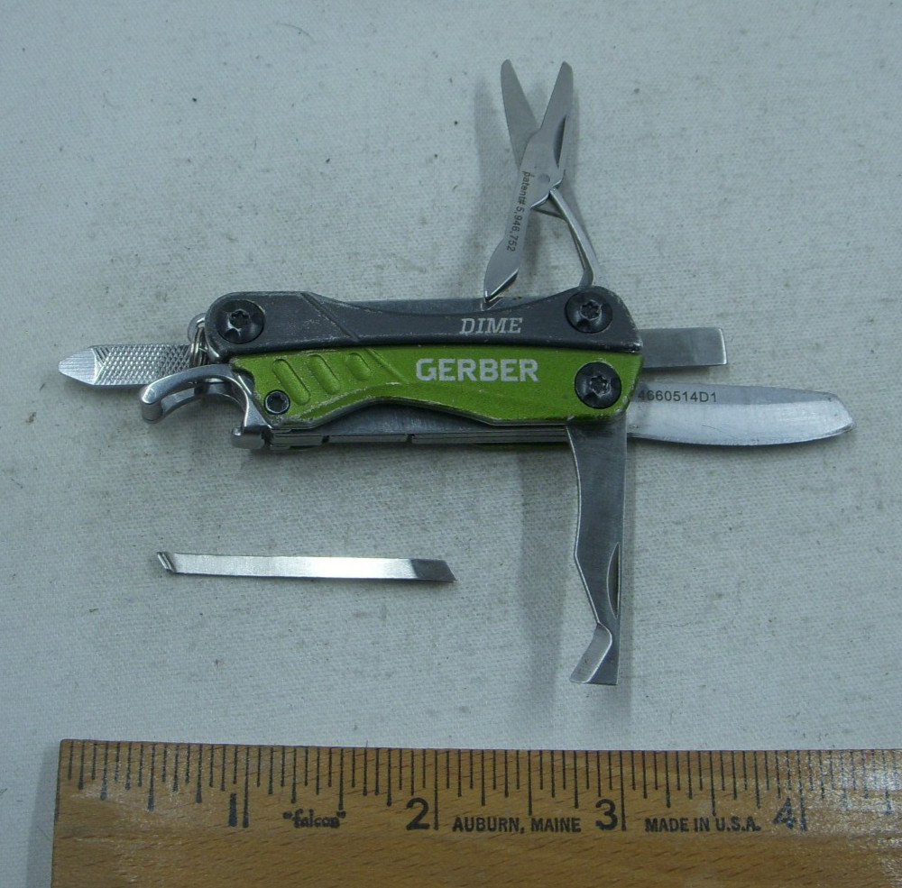 Gerber Dime 4660621D1 Green 11 Function Multi Tool