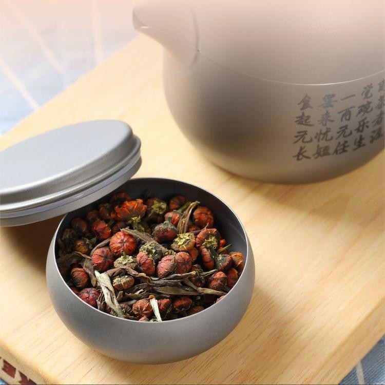 Pure Titanium Container Can Pill Case Holder Box Tea Storage Jar EDC Waterproof