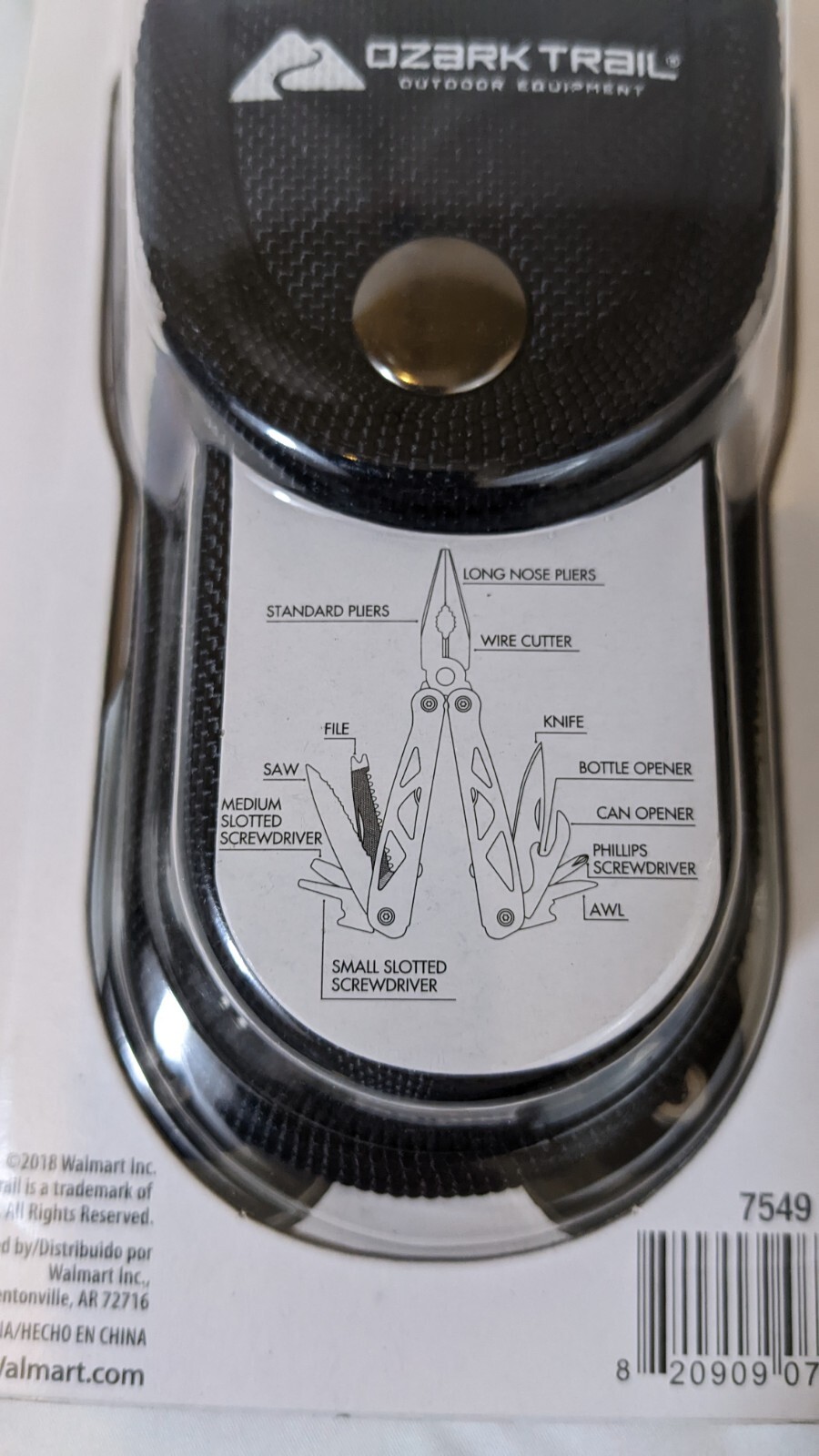 New Ozark Trail 12 in 1 Multi Tool (Black)
