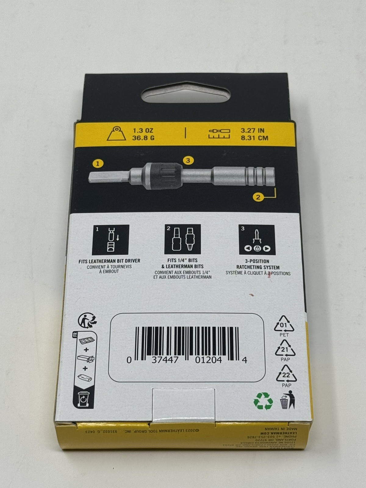 Leatherman Ratchet Driver 1/4 Hex Bit 931030 New In Box