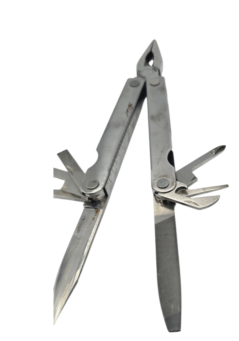 Vintage Leatherman PST – Multi-Tool w/ Leather Sheath USA Made – Used
