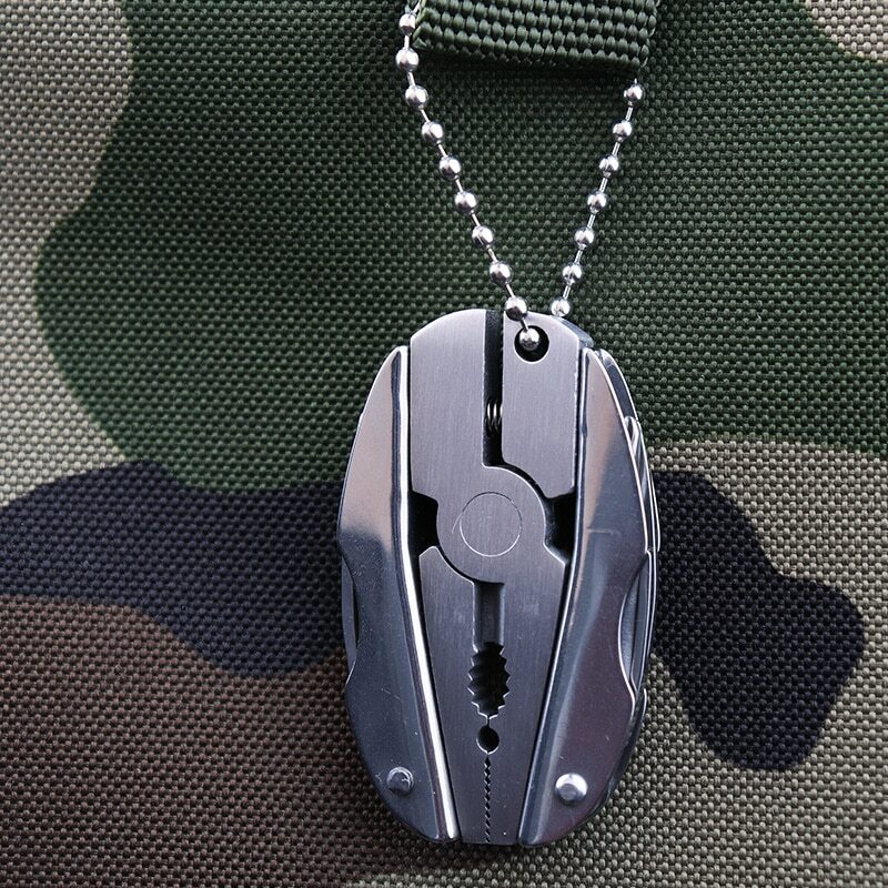 Portable Multi-Function Tool Key-Chain Plier Screwdriver Knife Nail File $15