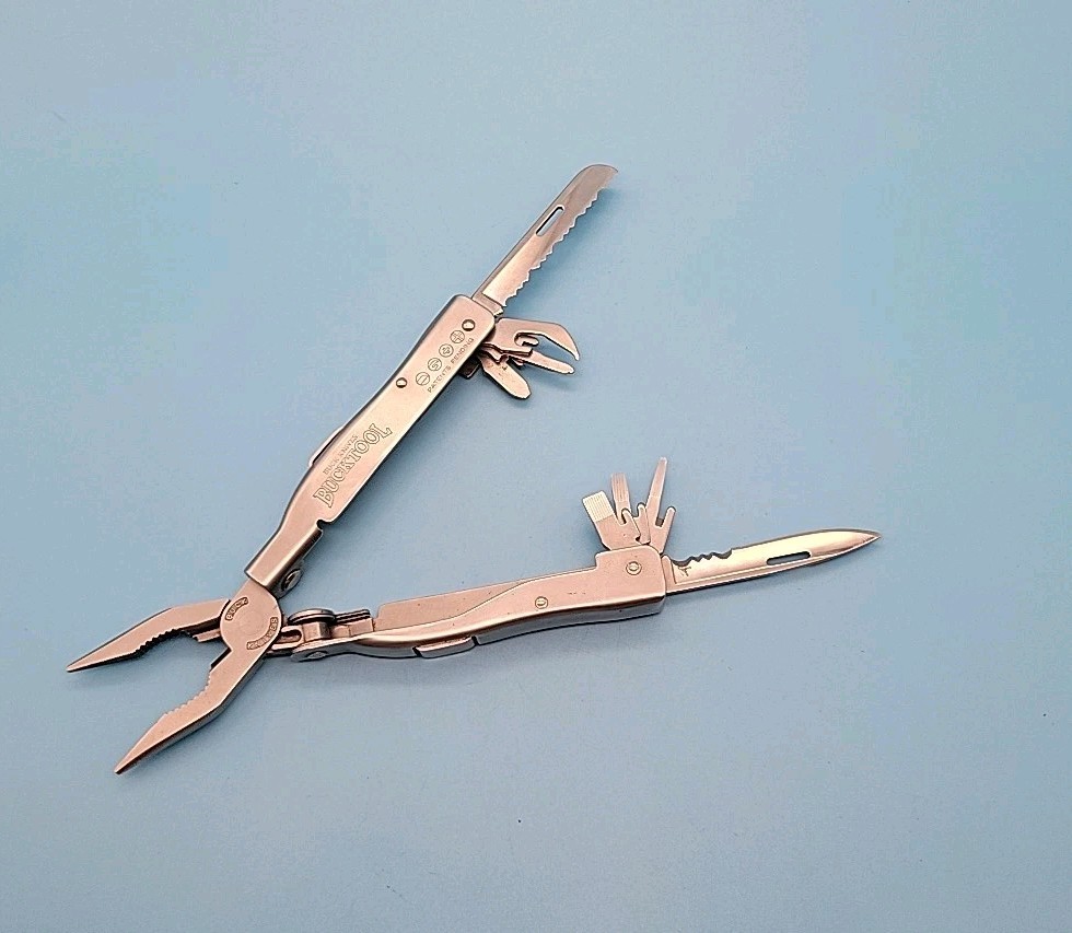 Buck Knives BUCKTOOL 360 Buck Knives – Pliers – Retired – Silver – USA