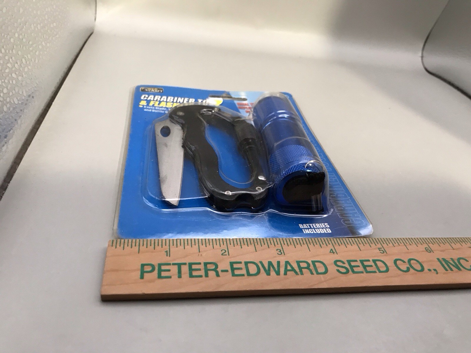 Carabiner Tool And Flashlight Knife Slot & Phillips Screwdriver Bottle Opener