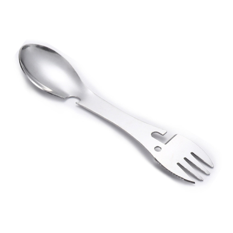 Outdoor Survival Tools 5 in 1 Camping Multi-Functional EDC Kit Practical Fork Kn