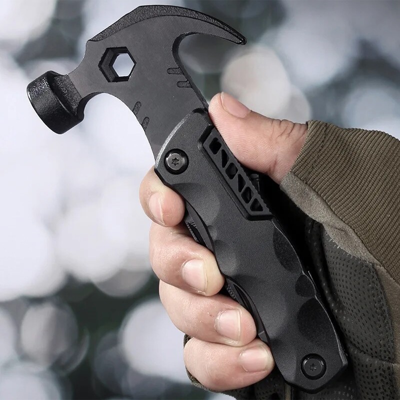 Versatile Folding Survival Hammer for Outdoor and Emergencies