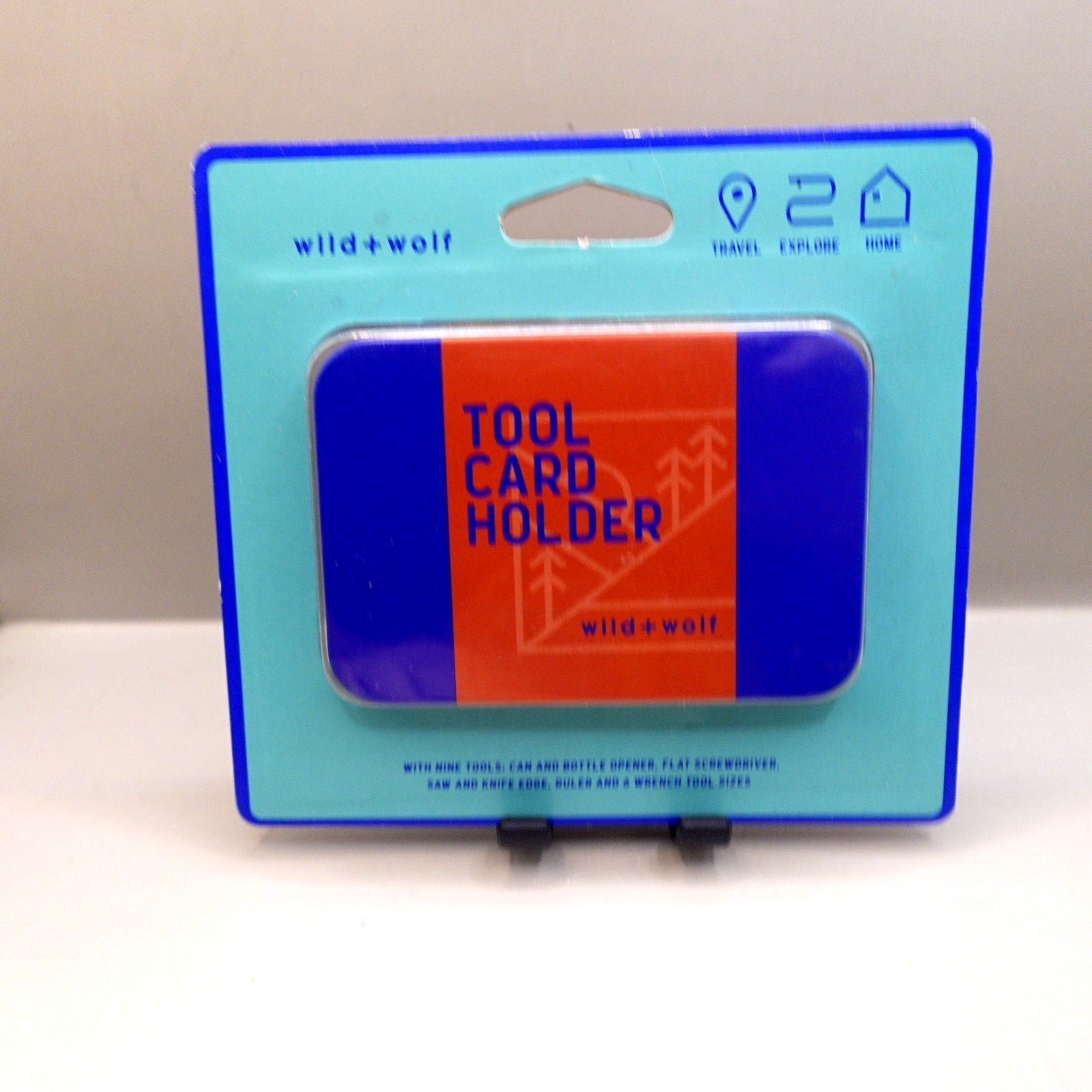 TOOL LOGIC Credit Card Saw/Compass/Bottle-Opener/ Knife 9 Tools in 1