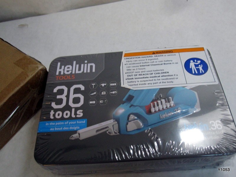 Kelvin Tools – Kelvin 36 Urban Multi Tool Screwdriver Set cyan