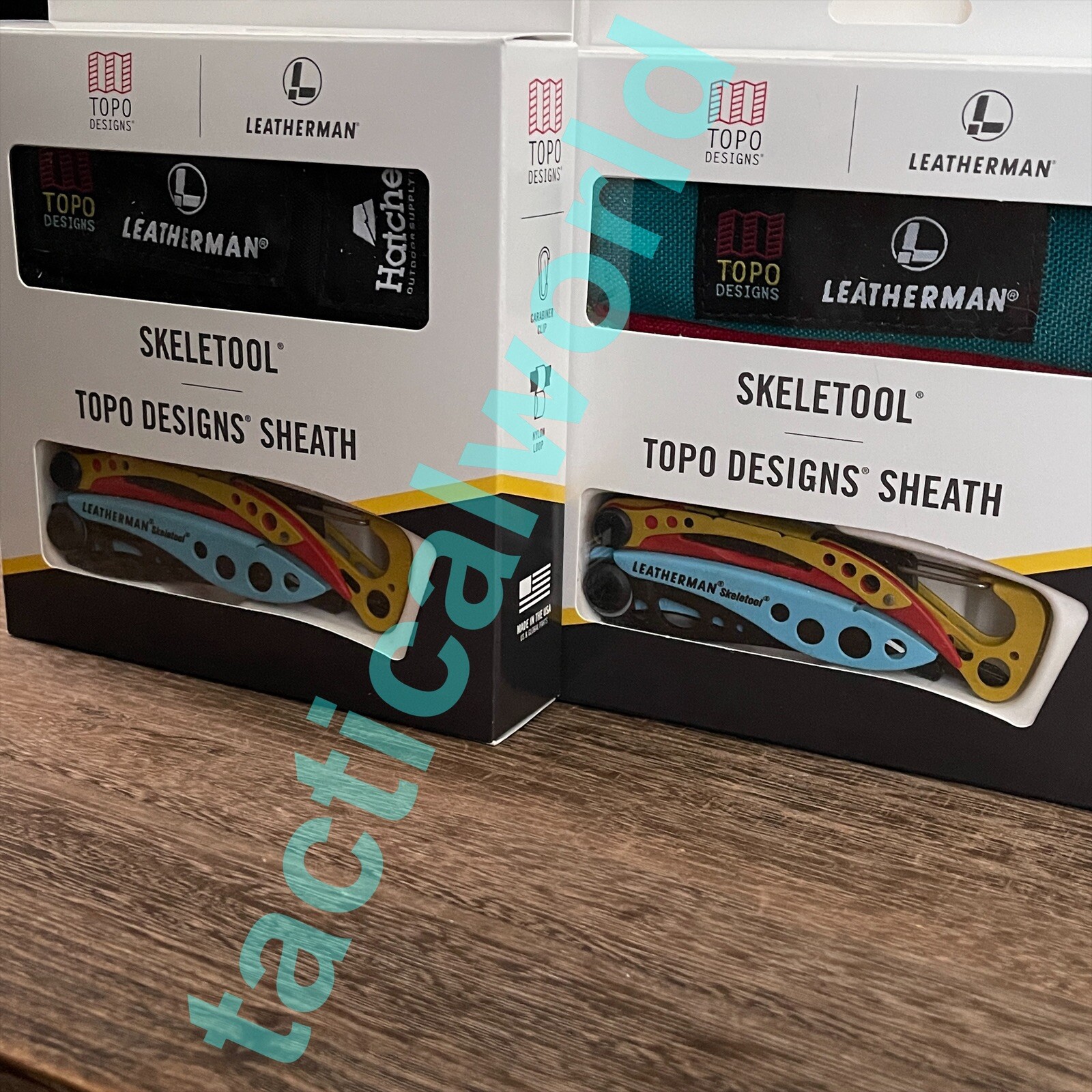 Limited edition, Leatherman Topo Designs X Skeletool & Hatchet Outdoor. Set of 2