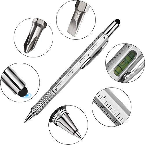 8 Pieces Gift Pen for Men 6 in 1 Multitool Tech Tool Pen Screwdriver Pen with