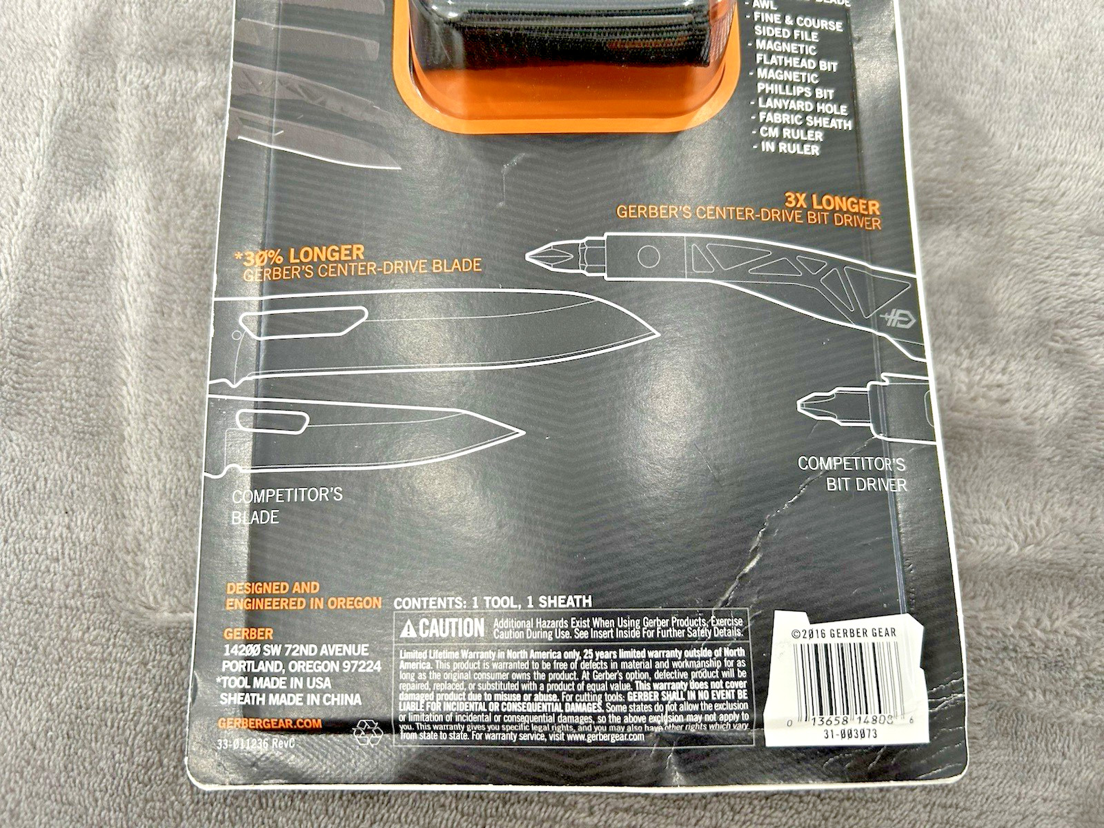Gerber 31-003073N Center-Drive Multi-Tools New Center-Drive USA With Sheath