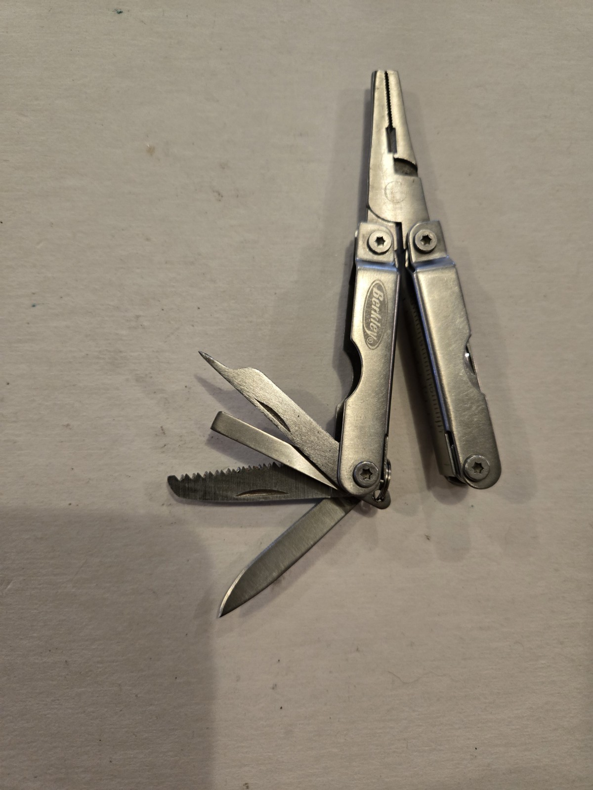 Berkley Multi Function, Multi Tool, Stainless Steel Vintage Fishing Tool, Silver