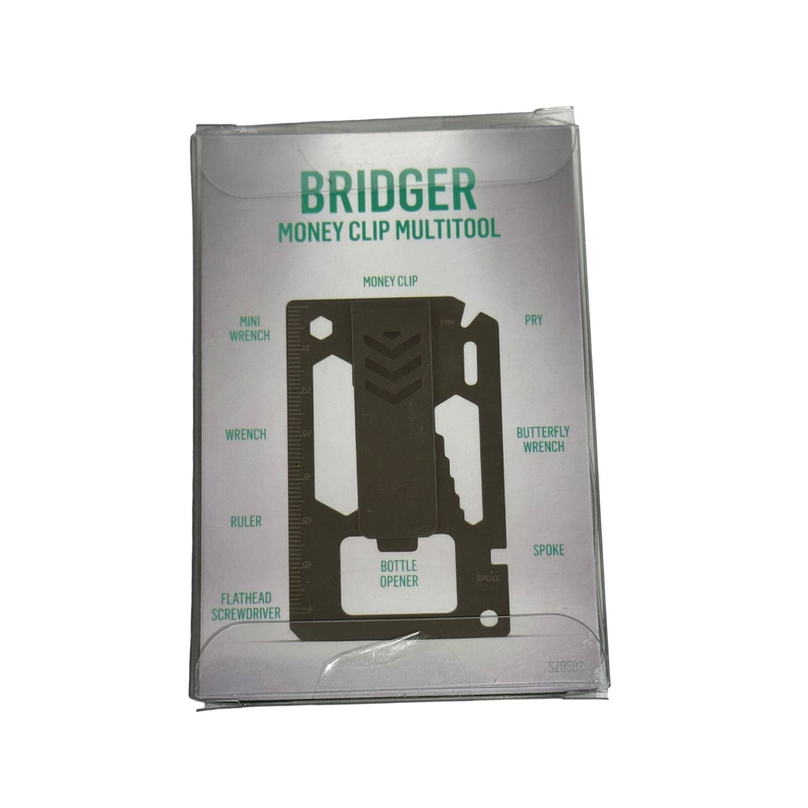 Traverse Bridger Money Clip Multitool Mini Wrench Ruler Screwdriver Pry