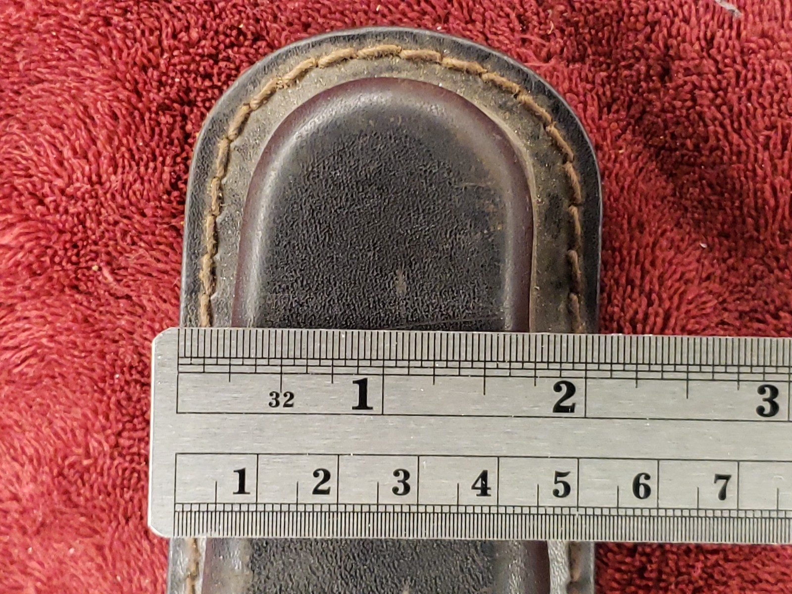 Hoffritz Brand Stitched Leather Sheath 5″