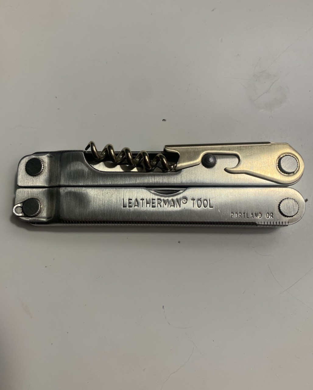 Leatherman Flair Stainless Multi-Tool Knife Corkscrew Rare Collectible Nov 1999