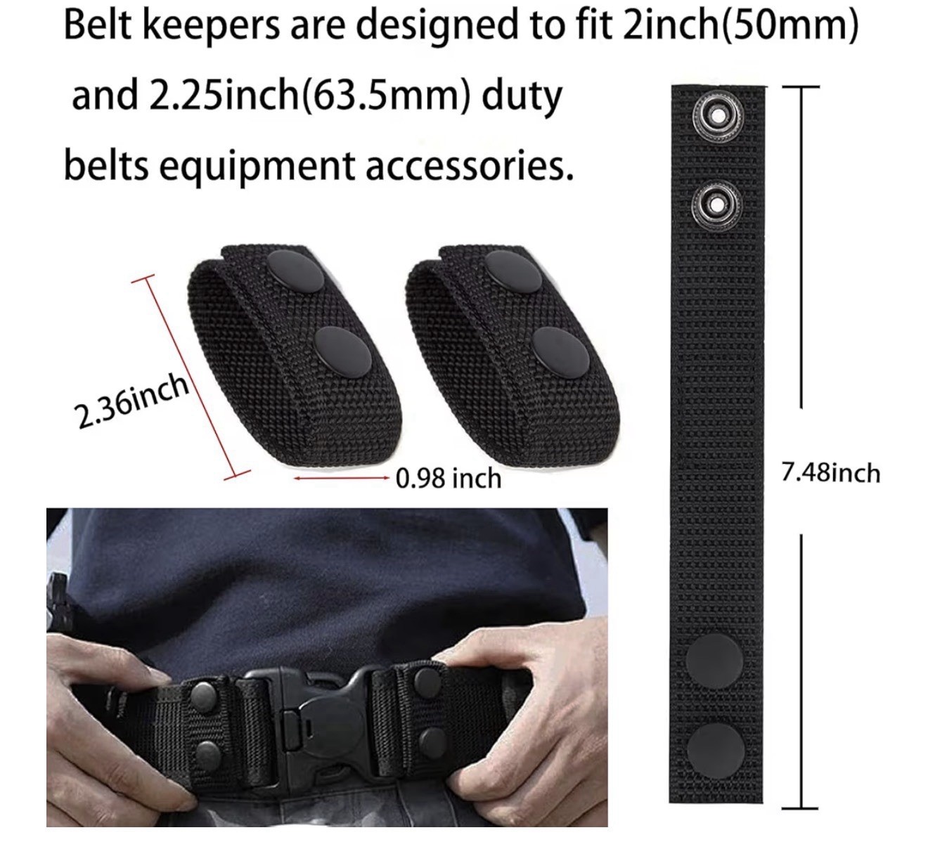 Multitool Sheath EDC Pouch MultiPurpose Belt Clip Tool Holder 2 Belt Keepers New