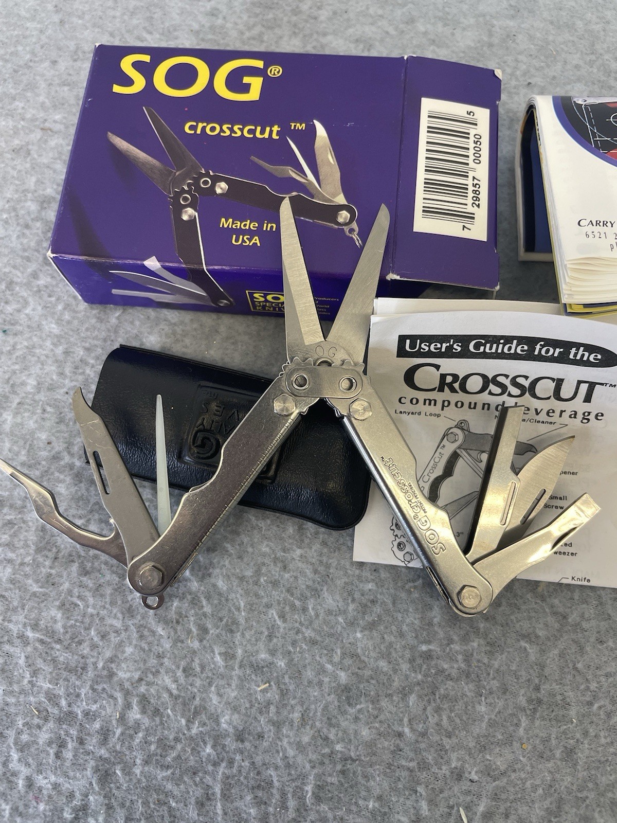SOG Crosscut Tools Multi Tool 1980’s New In Box Made in USA