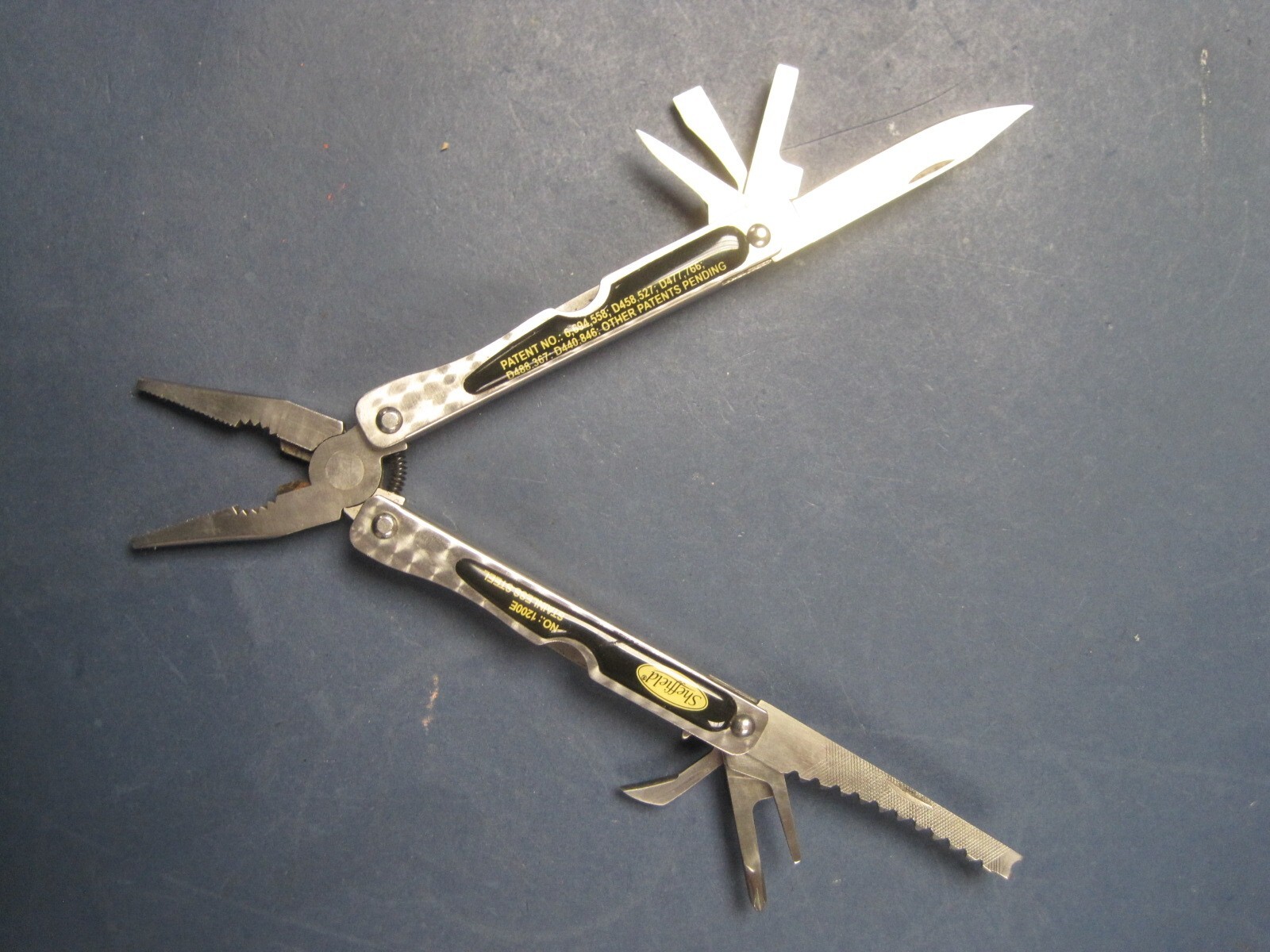 Sheffield No 1200E Stainless Folding Multi Tool 9 Tools VGC & Clean