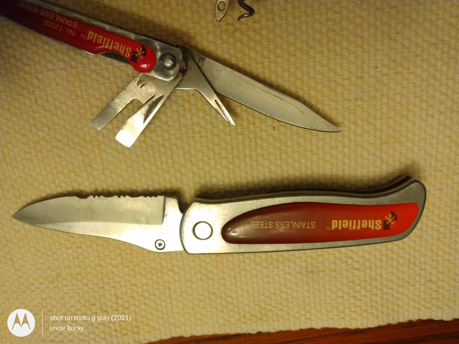 Sheffield Knife Set – Folder, Multi Tool & Camper