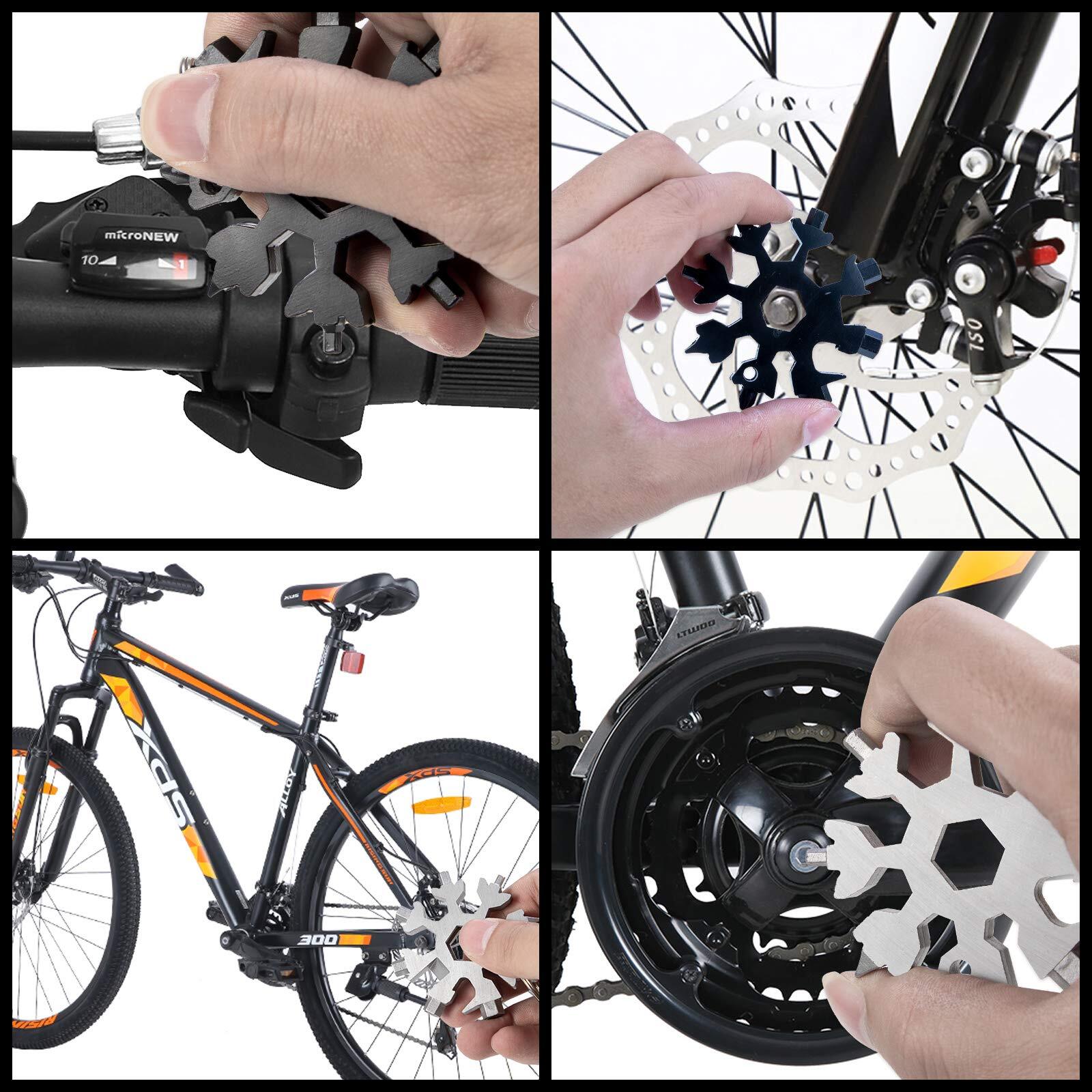 Snowflake Multitool Stainless Steel Snowflake Tool Multi Portable Snowflake Tool