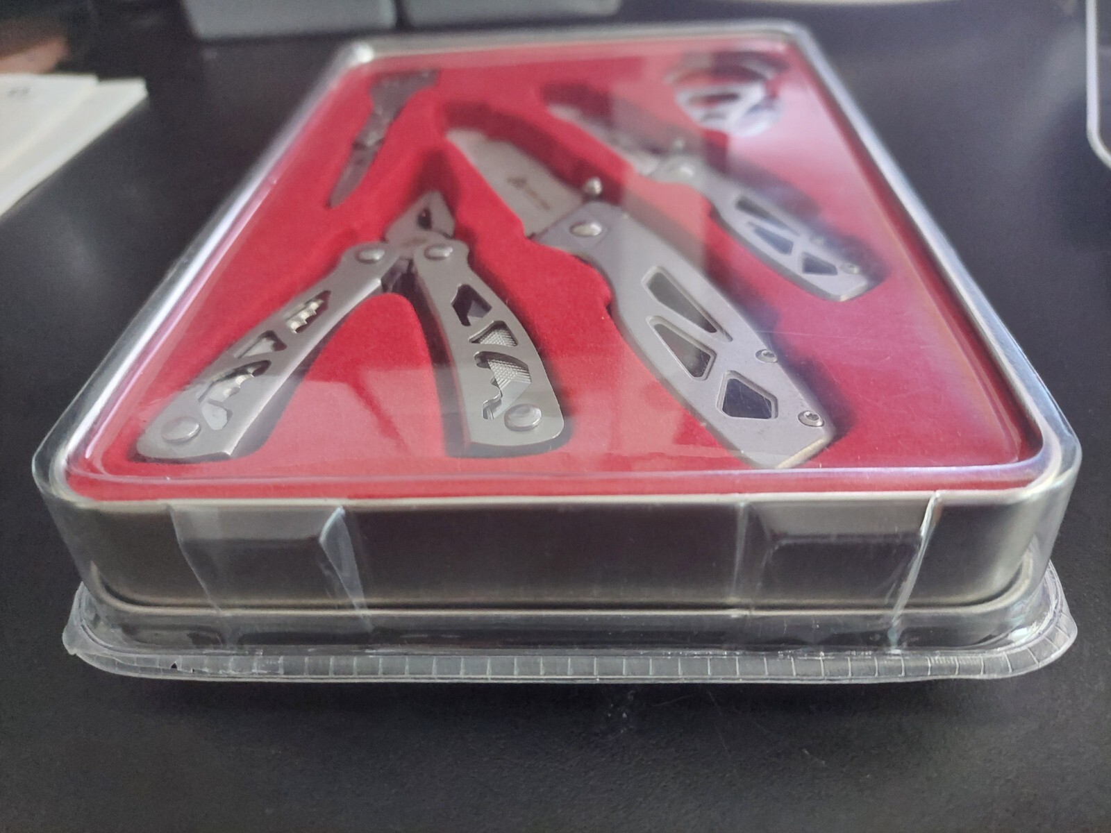 Ozark Trail 5pcs Combo Set Stainless Steel Folding Knives Multi-tool Key Knife!