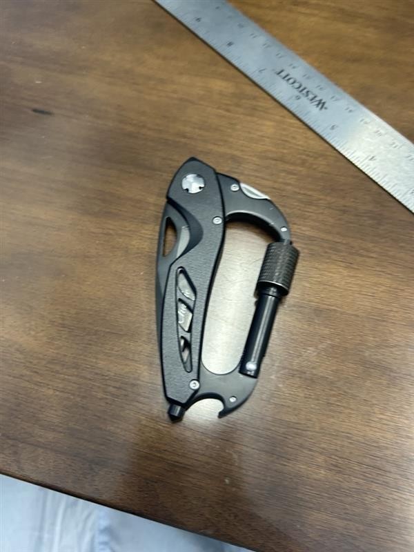 Carabiner Keychain Multi Tool with Utility Knife, Personalized