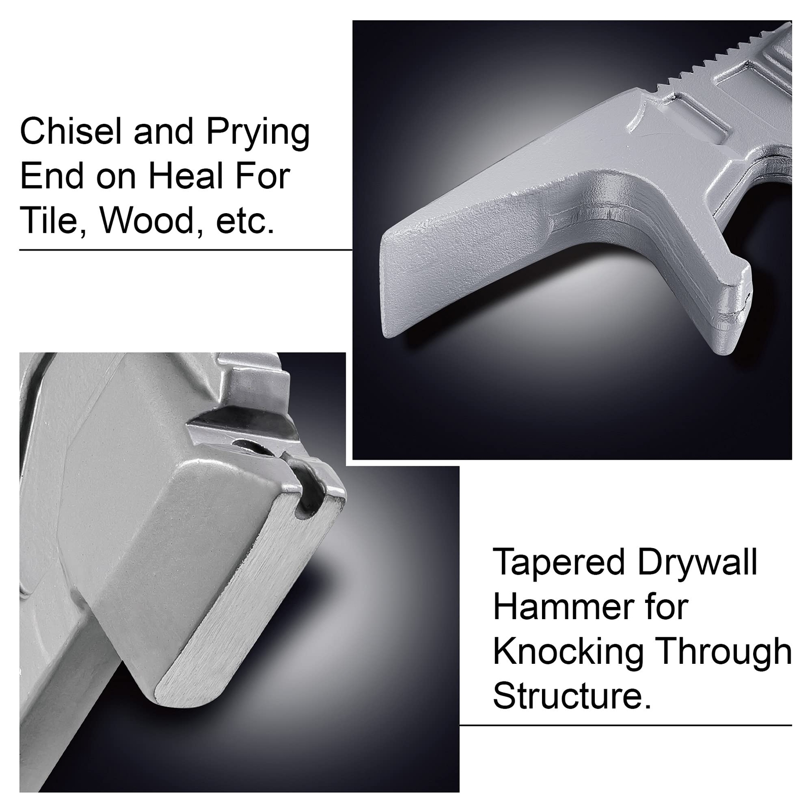 15 Inch Multifunction Demolition Tool Hammer Nail Puller Multiuse Heavy Duty Con