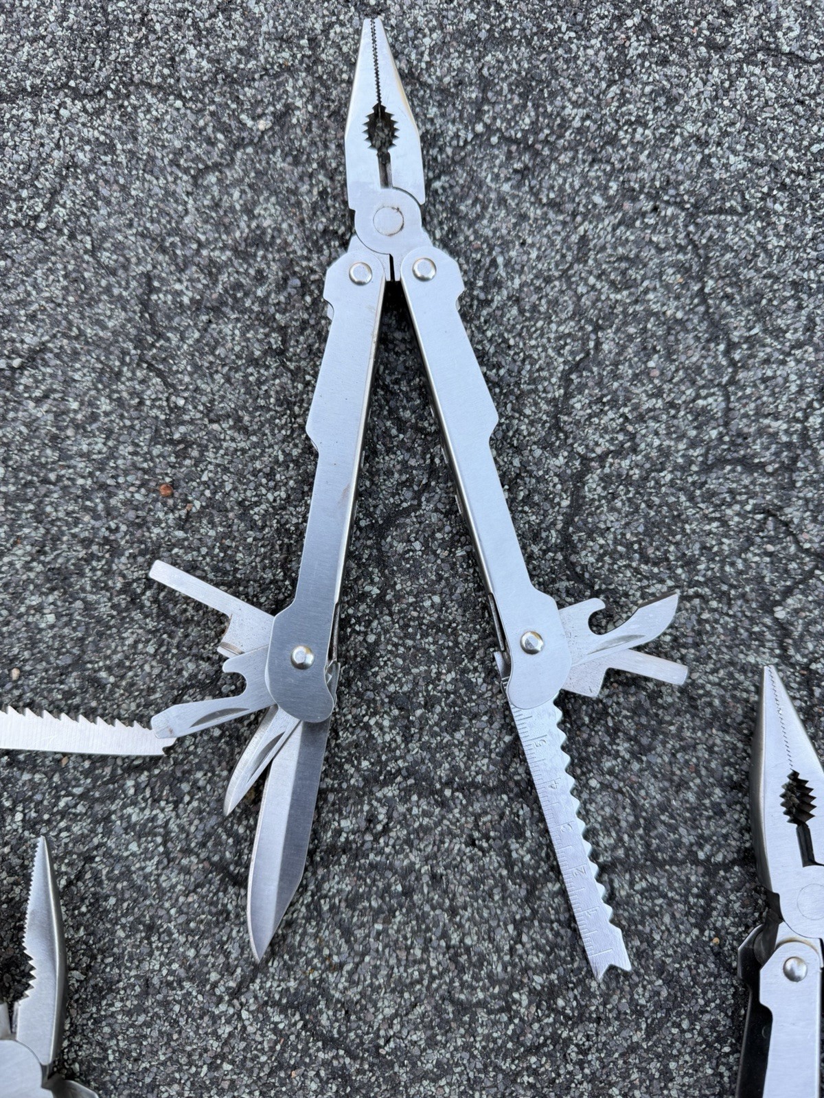 Vintage American Camper Multi-Tools, Lot of 4, Pocket Knife Pliers Screwdriver