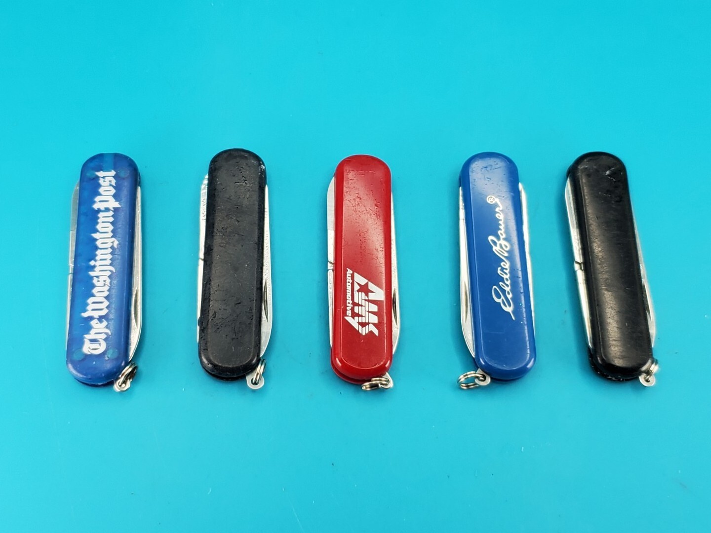 Lot of 5 Wenger Esquire Swiss Army Knife Multi Tools!
