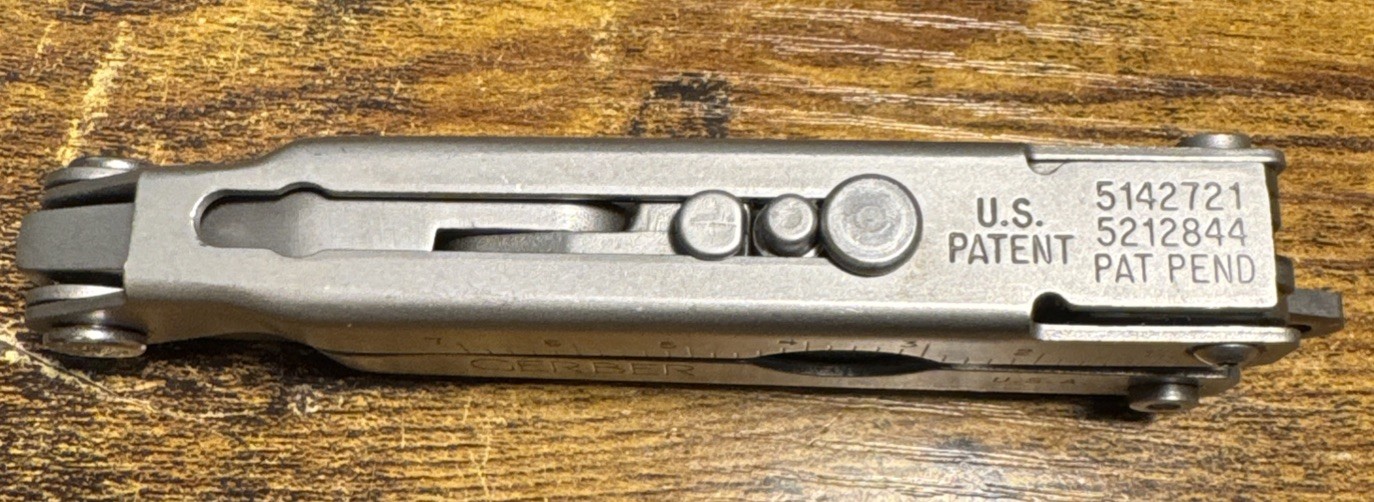 Gerber Multiplier Tool Pocket Knife #55800 In Box~Vintage~Broad Nose