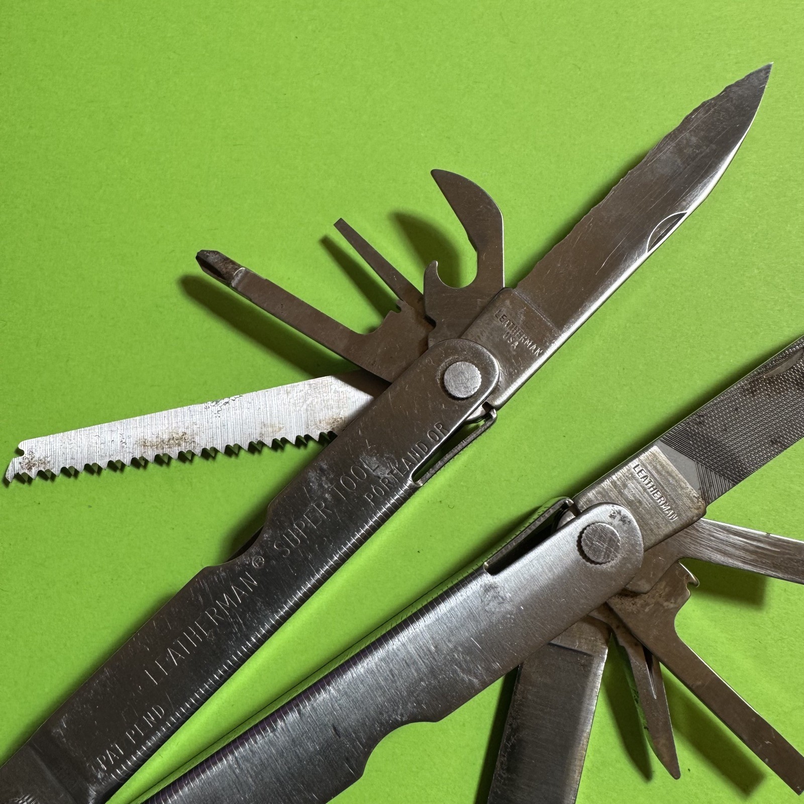 Leatherman Super Tool Plier Multi Tool Pocket Knife Stainless EDC #852